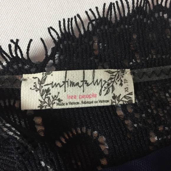 Free People Black Lace Semi Halter Miley Bodysuit - Picture 10 of 13